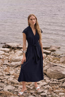 Fit And Flare Dress - Midnight Blue