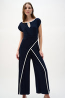 Culotte Jumpsuit - Midnight Blue/vanilla