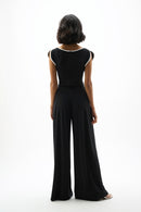 Culotte Jumpsuit - Black/vanilla