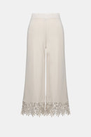 Guipure Lace Hem Culotte - Moonstone