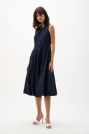 Bubble Skirt Dress - Midnight Blue