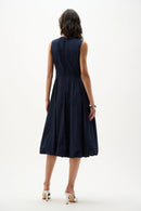 Bubble Skirt Dress - Midnight Blue