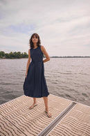 Bubble Skirt Dress - Midnight Blue