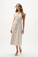 Melange Millennium Dress - Natural
