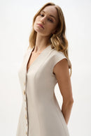 Melange Millennium Dress - Natural