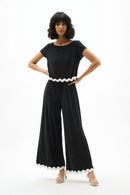 Culotte Jumpsuit - Black/white