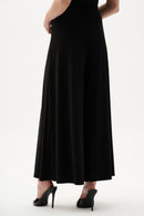 Buckle Detail Culotte Trouser - Black