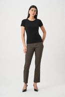 Joseph Ribkoff Silky Knit Fitted T-Shirt - Black