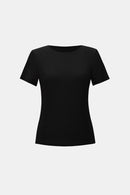Joseph Ribkoff Silky Knit Fitted T-Shirt - Black