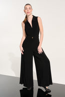 Wide Leg Jumpsuit - Black