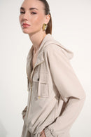 Hood Boxy Utility Jacket - Moonstone