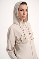 Hood Boxy Utility Jacket - Moonstone