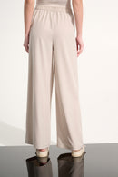 Pull-On Wide Leg Trousers - Moonstone