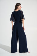 Signature Wide Leg Jumpsuit - Midnight Blue