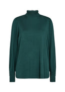 Marica 253 High Neck Blouse - Shady Green