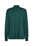 Marica 253 High Neck Blouse - Shady Green