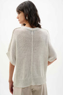Sweater Knit Relaxed Top - Vanilla