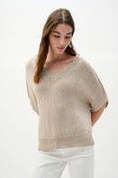 Joseph Ribkoff Sweater Knit Relaxed Top - Moonstone