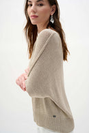 Joseph Ribkoff Sweater Knit Relaxed Top - Moonstone
