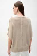 Joseph Ribkoff Sweater Knit Relaxed Top - Moonstone