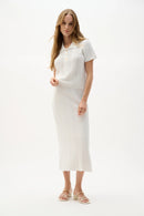Sweater Knit Shirt - Vanilla