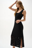 Knit Sleeveless Dress - Black