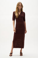Straight Dress - Mahogany