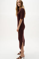 Straight Dress - Mahogany