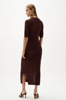 Straight Dress - Mahogany