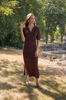 Straight Dress - Mahogany