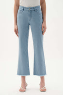 Joseph Ribkoff Stripe Straight Jeans - Blue/white