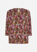 Marica AOP 261 Blouse - Cardinal
