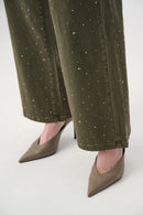 Featherweave WideLeg Jean - Avocado