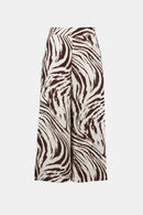 Animal Print Culottes - Beige/brown