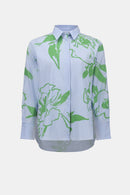 Floral Print Boxy Blouse - Vanilla Multi