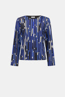 Geo Print Fitted Jacket - Black/multi