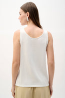 Embellished Knit Camisole - Vanilla