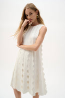 Sleeveless A-Line Dress - Vanilla