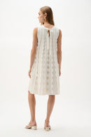 Sleeveless A-Line Dress - Vanilla