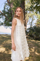 Sleeveless A-Line Dress - Vanilla