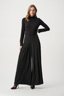 Twill Wide-Leg Trouser - Black