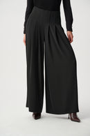 Twill Wide-Leg Trouser - Black