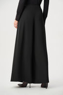 Twill Wide-Leg Trouser - Black