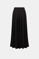 Twill Wide-Leg Trouser - Black