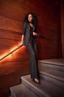 Shawl Collar Fringed Coat - Brown