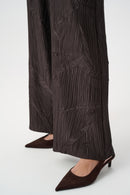 Pull-On Wide-Leg Trouser - Mocha