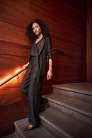 Pull-On Wide-Leg Trouser - Mocha