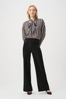 Wide-Leg Pull-On Trouser - Black