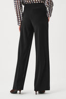 Wide-Leg Pull-On Trouser - Black