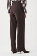 Wide-Leg Pull-On Trouser - Mocha